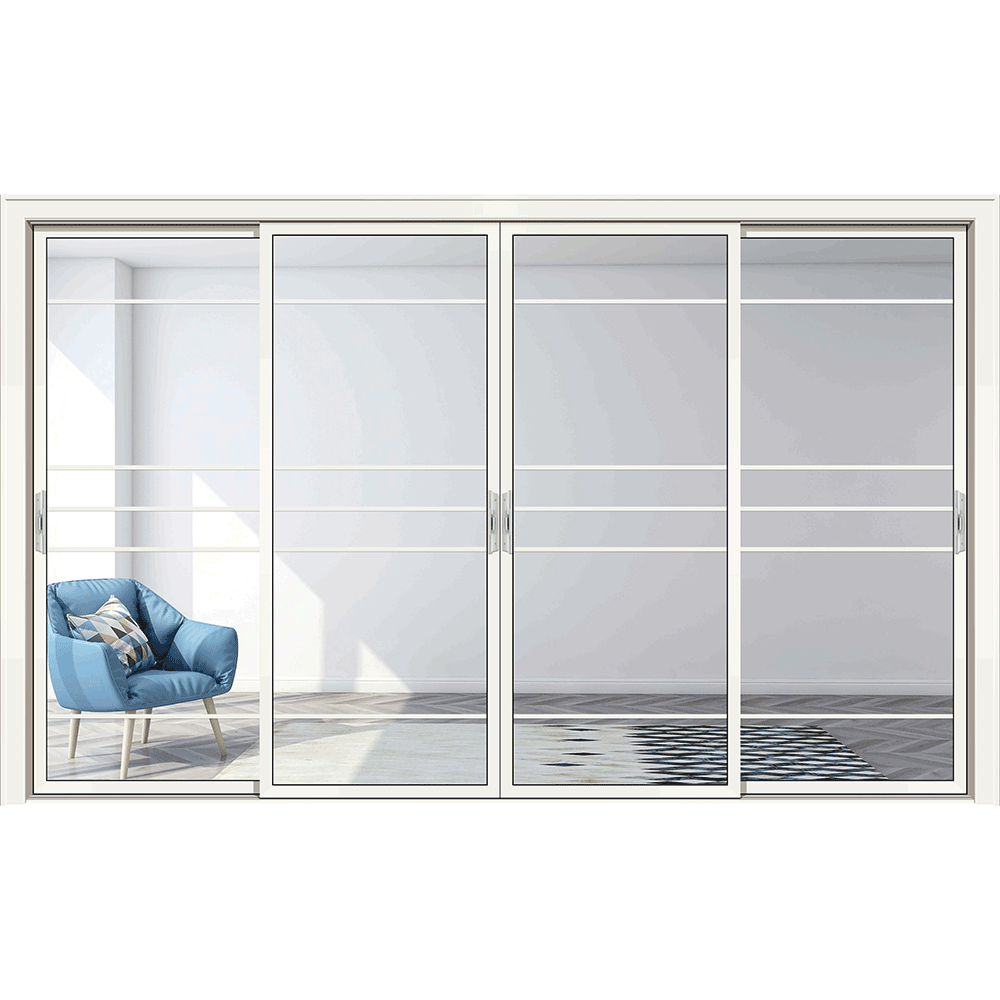 Interior aliminium slimest system sliding door