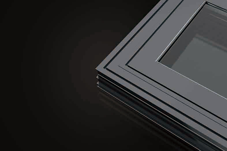 Aluminium thermal break casement window with screen（AL110）