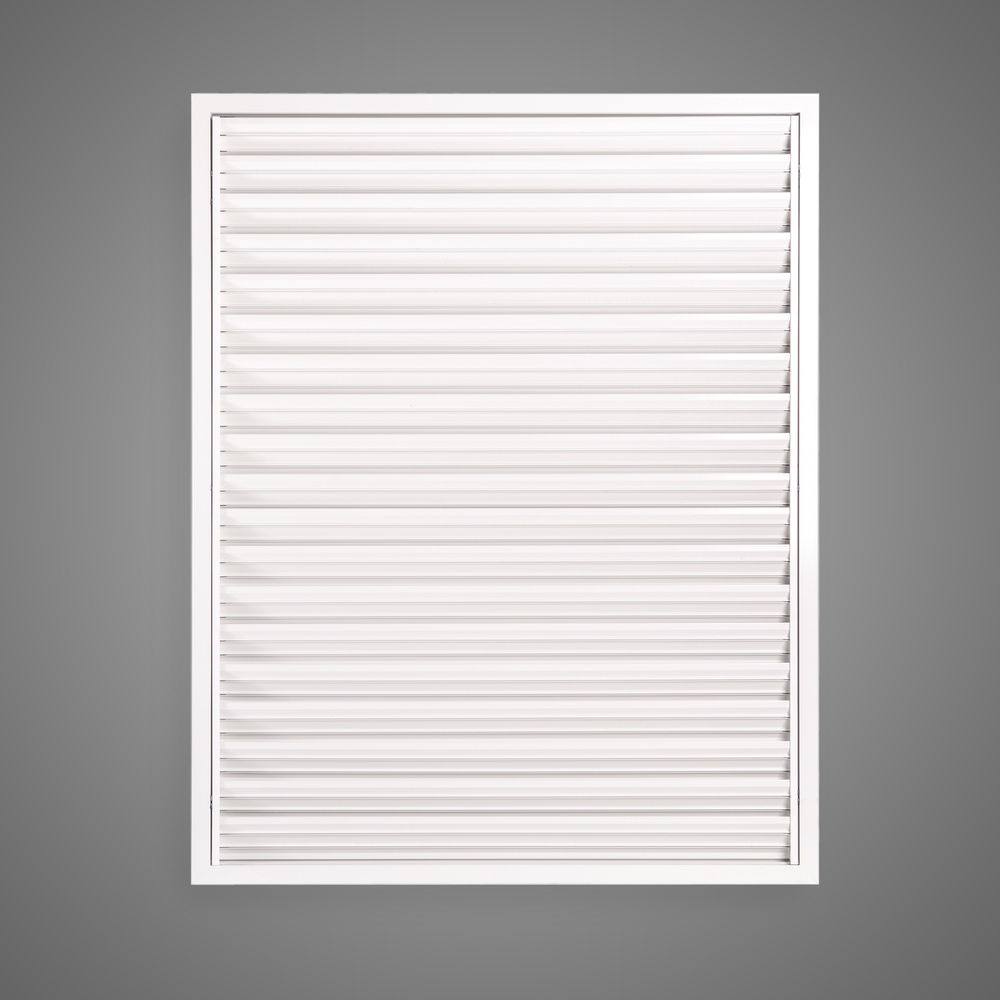 Aluminum fixed shade louver