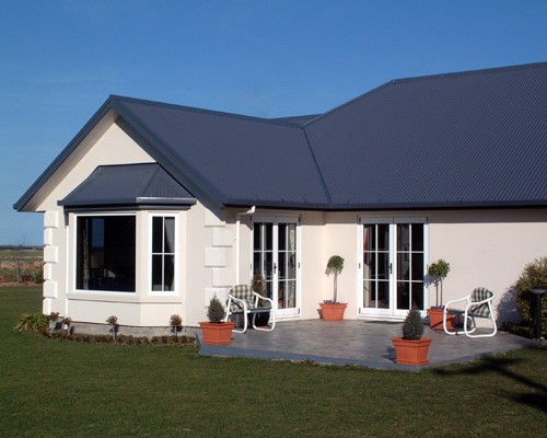 White Aluminium french swing door