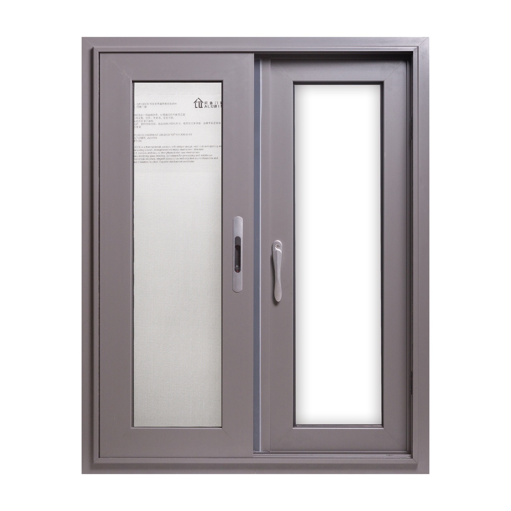 Aluminium thermal break casement window with screen（AL90）