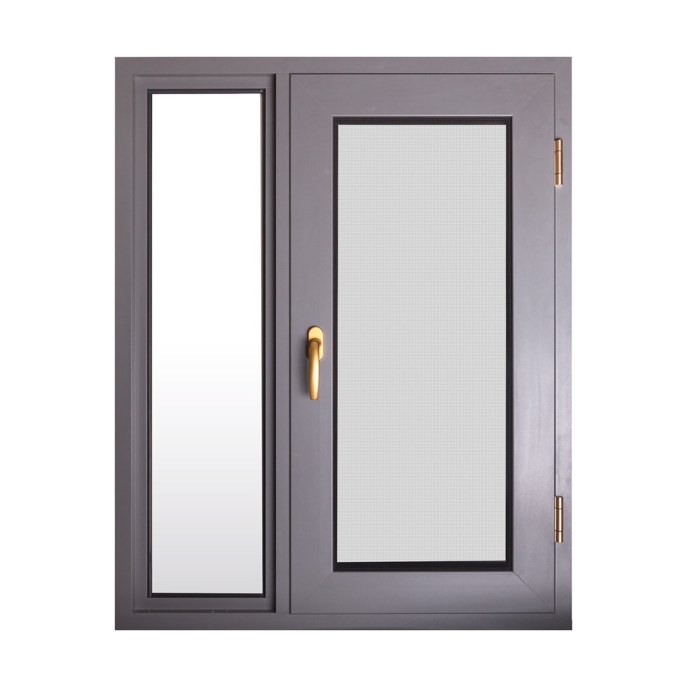 Aluminium thermal break casement window with screen（AL96）