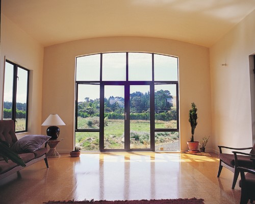 White Aluminium french swing door