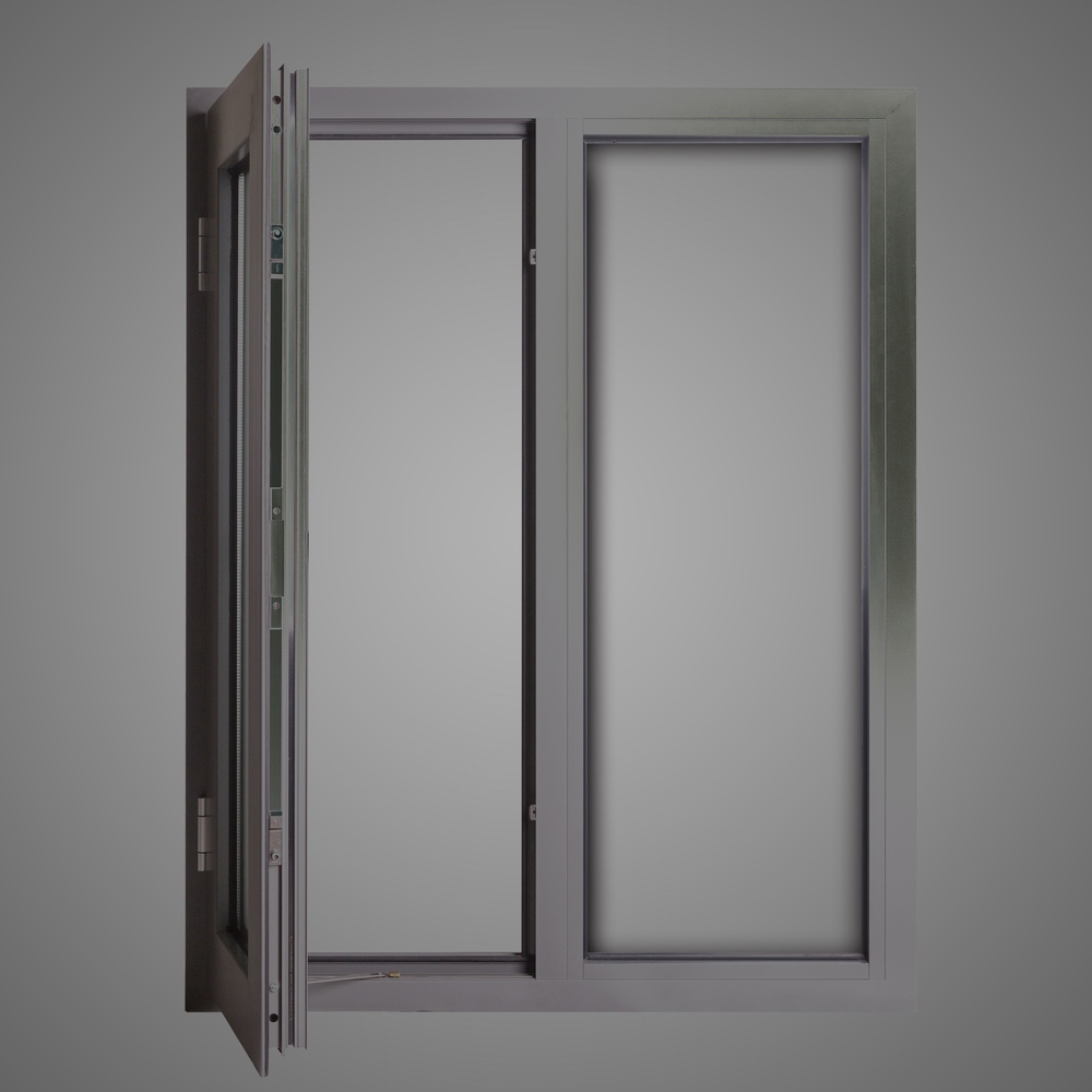 Aluminium thermal break casement window with screen（AL90）