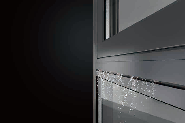 Aluminium thermal break casement window with screen（AL110）