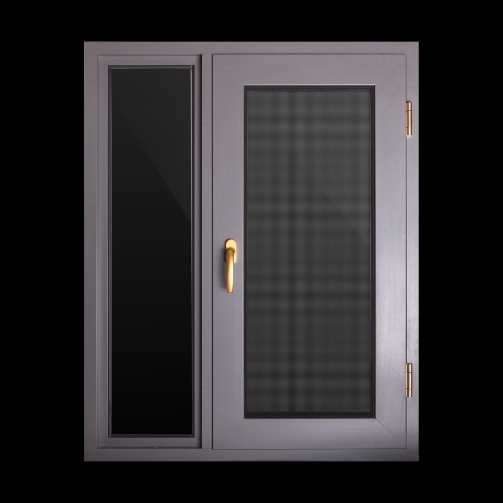 Aluminium thermal break casement window with screen（AL96）