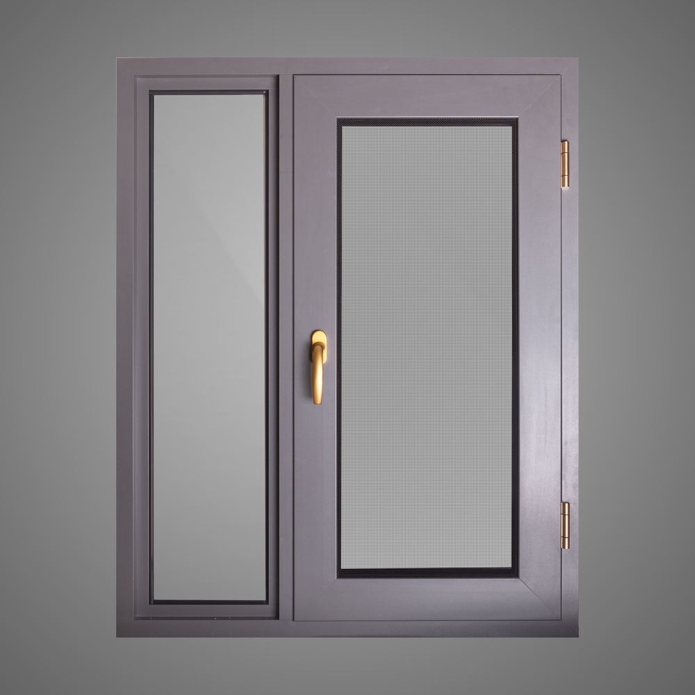 Aluminium thermal break casement window with screen（AL96）