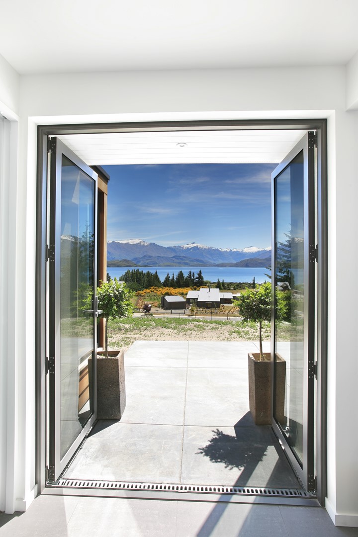 White Aluminium french swing door