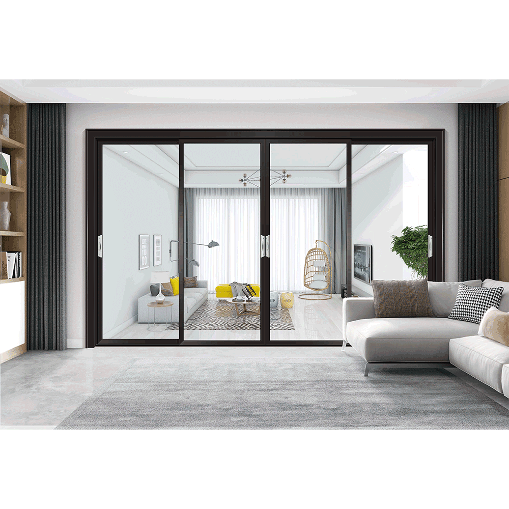 aluminium frame balcony glass sliding door