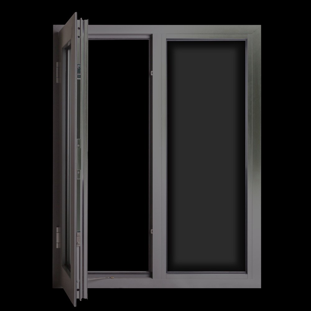 Aluminium thermal break casement window with screen（AL90）