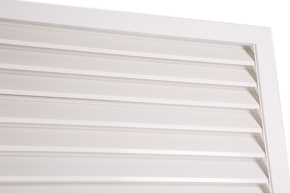 Aluminum fixed shade louver