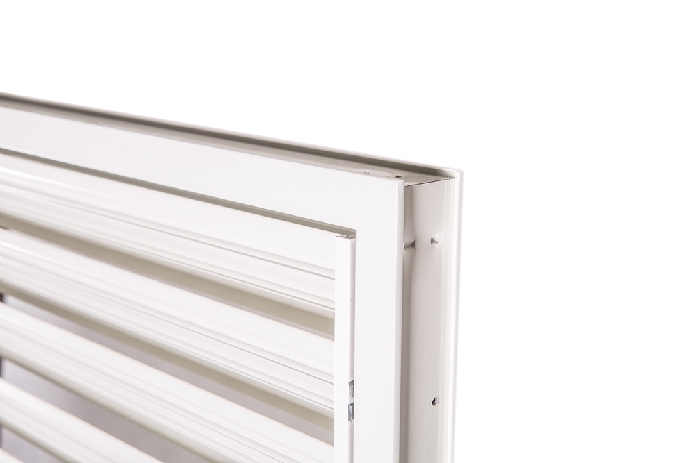 Aluminum fixed shade louver