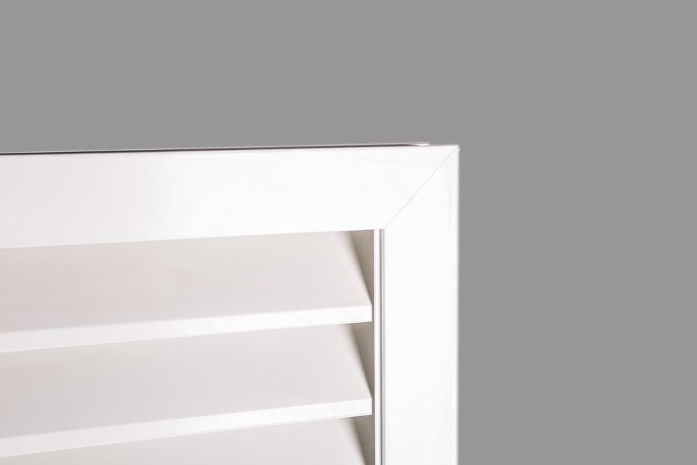 Aluminum fixed shade louver