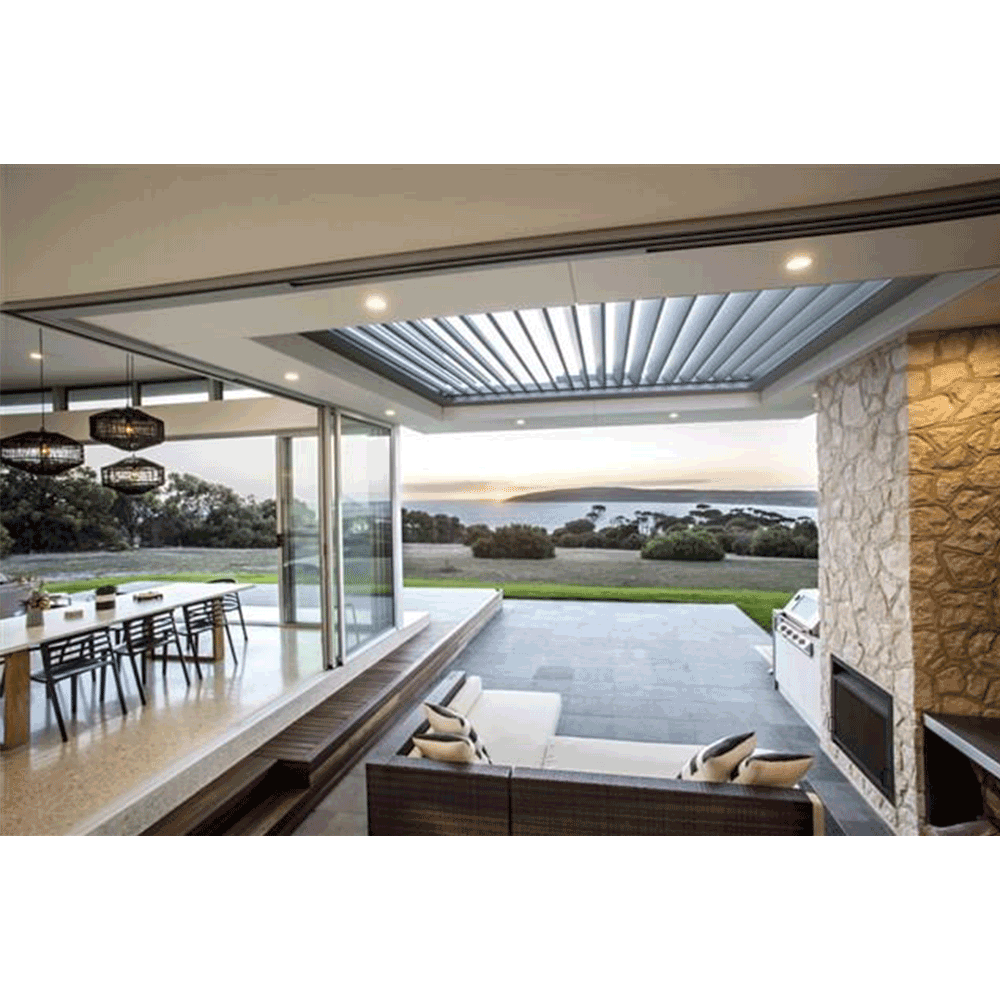 aluminium frame balcony glass sliding door