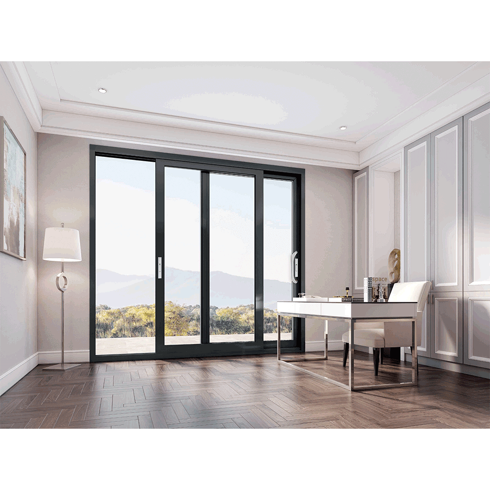 aluminium frame balcony glass sliding door