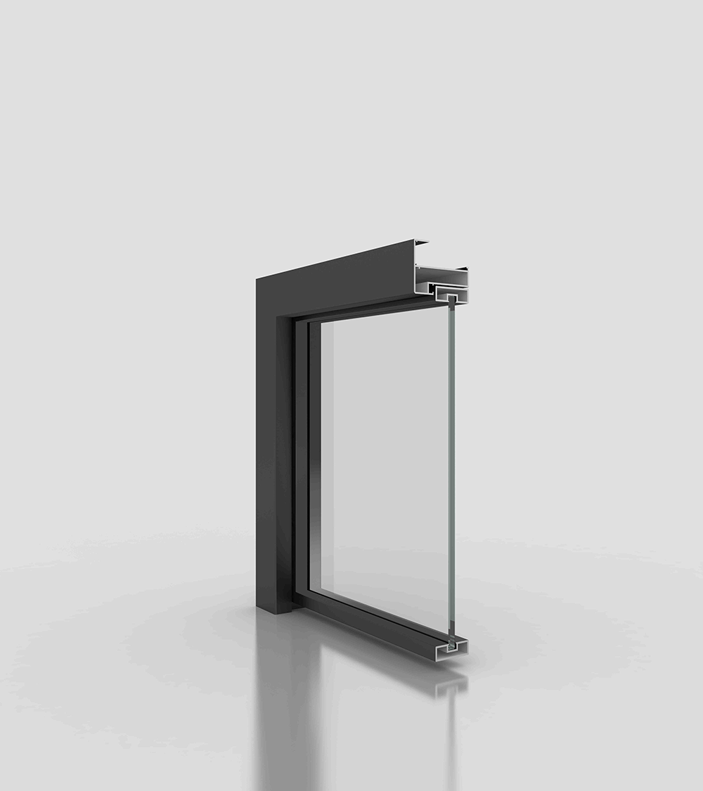 aluminium frame slimest casement door